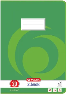 Produktbild von Schulheft A4 16 Blatt Lineatur 20 Packung mit 10 Stück