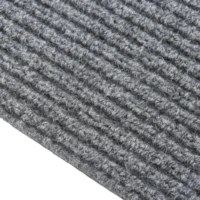 Image de vidaXL Tapis de propreté Gris 100x350 cm