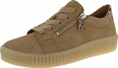 Produktbild von Gabor Damen Halbschuhe aus Leder, sandbraun, Größe 35, mit loser Einlage, 3 cm Absatz