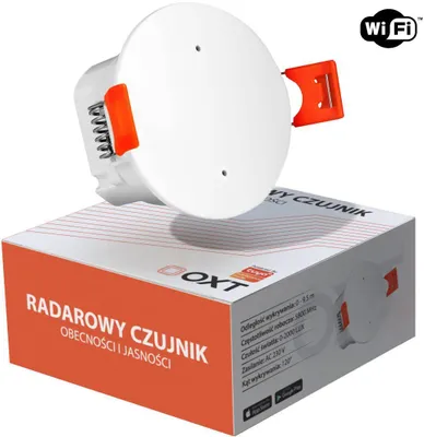 Obrázok produktu pre Detektor prítomnosti jasu OXT 230V WiFi Tuya