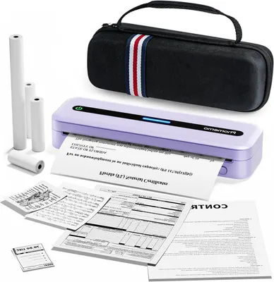 Produktbild von Mobile A4-Thermodrucker – Tragbare Drucker – Bluetooth-Drucker – Mobile Drucker – Kompakte Drucker