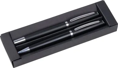 Produktbild von Schreibset / mit Kugelschreiber und Rollerball / aus Metall