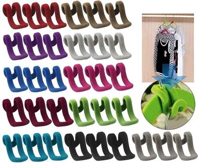 Immagine prodotto di Set di ganci per pantaloni salvaspazio con ganci scorrevoli