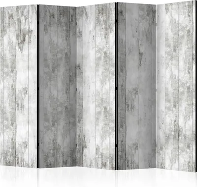 Obrázok produktu pre Paraván jednostranný Pozadia a vzory 225x172 cm 5-dielny sivý