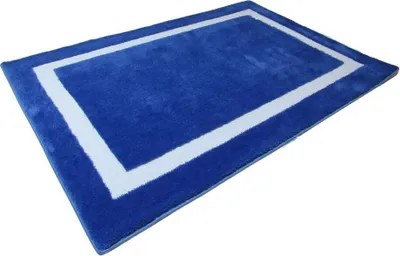 Produktbild von Clarissa Badematte Badteppich Badvorleger Duschvorleger Badezimmerteppich 80x120cm Linea2 Acqua Royalblau
