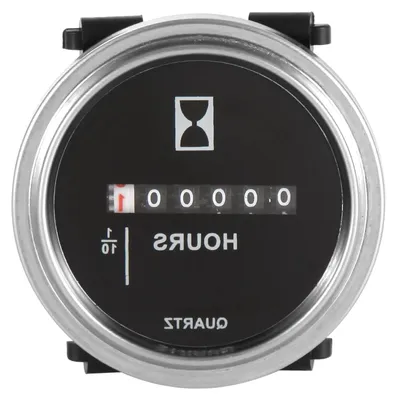 Productafbeelding van Ronde digitale urenmetermeter voor DC 6-80V - Waterdicht en duurzaam voor tuinmachines en voertuigen