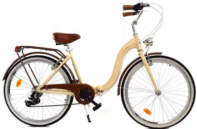 Zdjęcie produktu dla Rower Dallas Składak Alu 26" 7spd - krem z brązem