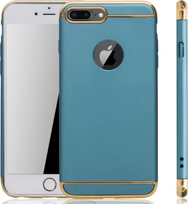 Produktbild von Apple iPhone 7 Handy Hülle Schutz Case Bumper Hard Cover Blau