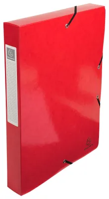 Produktbild von Archivbox Colorspan-Karton Rücken 40mm mit Etikett DIN A4 Iderama Rot