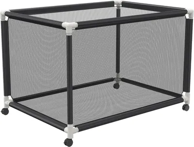 Productafbeelding van Opbergdoos Zwembad - Opbergwagen Net - Zwembad Organiseren - Grote Capaciteit - 122 x 78 x 88 cm - Zwart