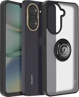 Obrázok produktu pre Avizar, puzdro Xiaomi Redmi A5 Magnetický krúžok Transparent, čierne