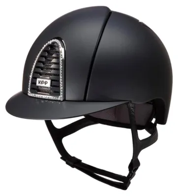 Produktbild von KEP Reithelm Cromo 2.0 Textile Crystal Black/ Crystal L