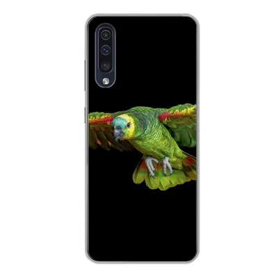 Produktbild von MuchoWow® Handyhülle Schutzhülle Hülle für Samsung Galaxy A50 Papagei - Vogel - Federn Silikon Softcase Handy Hülle - Mobiltelefonhülle