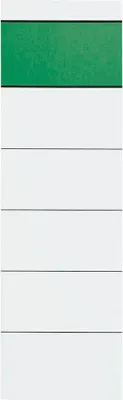 Produktbild von Ordneretiketten Grüner Balken weiß für 8,0 cm Rückenbreite, 10 St.