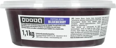 Produktbild von Oboba Popping Boba Blaubeer Geschmack 1,1kg