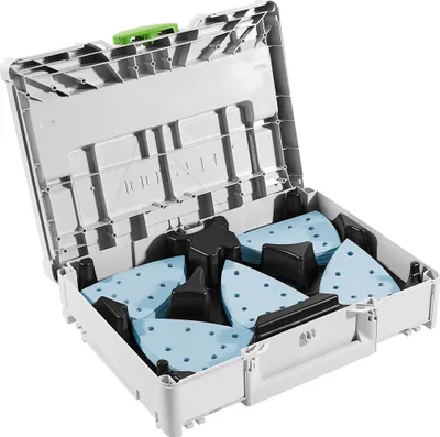 Zdjęcie produktu dla Festool SYS-STF DELTA GR-Set Zestaw materiałów ściernych P60 - P220 100 szt. ( 578195 ) do szlifierki Delta DTS 400 / DTSC 400 / DS 400 + Systainer