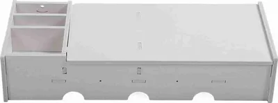 Image de Support surélevé pour écran d'ordinateur, support pour ordinateur portable, support de bureau pour le télétravail, étagère de rangement