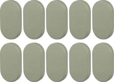 Immagine prodotto di Natural Goods Berlin maniglie per mobili rotonde OVAL, interasse fori 16 mm, pomelli per armadi adatti a spessori di ante di 15-22 mm, maniglie per armadi da cucina, cassettiere, credenze, ecc