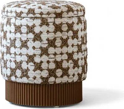 Produktbild von Indore Home – Saar – Ottoman – Aufbewahrung – Braun – Beige