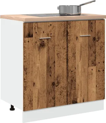 Produktbild von "im Angebot" Spülenunterschrank Lyon Altholz-Optik 80x46x81,5 cm Holzwerkstoff - Küchenschränke CC24202