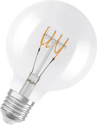 Produktbild von OSRAM Vintage 1906 LED CLASSIC SLIM Filament Globe 4.8W 827 klar E27 Lampe 470lm 2700K warmweiss wie 40W dimmbar 4099854075681