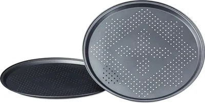 Immagine prodotto di Teglie rotonde per pizza - set di 2 - versatili - 32 cm