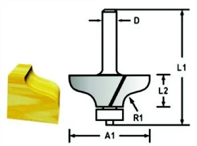 Produktbild von Makita Fräser Profil 6mm (D-09575)