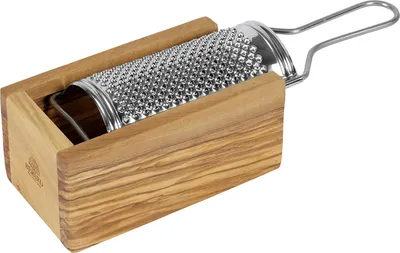 Produktbild von BERARD Parmesanbox mit Reibe Olivenholz