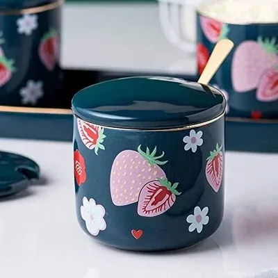 Produktbild von Elegantes Set aus Keramiktöpfchen für Kräuter