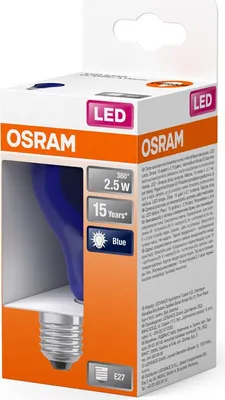 Produktbild von Ledvance OSRAM - Glühbirne mit LED-Filament - Form: A60 - E27 - 2.5 W (Entsprechung 4 W)