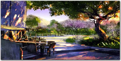 Produktbild von Coloray Bild aus Glas 140x70 Küche wanddekoration Dekoration wohnzimmer gehärtetes Glas glasblock mit bild - Sun flower tree hill
