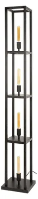 Obrázok produktu pre Stojaca lampa FURNLUX Quadra čierna 25 cm / Hlavná farba: čierna / Rozmery: 25 x 163 x 25 cm