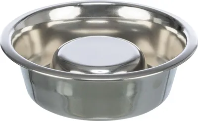 Produktbild von TRIXIE Slow Feeding Edelstahlnapf - diverse - 1,1 l/ø 21 cm