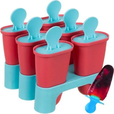 Image de Moule à glace en silicone, 6 cavités