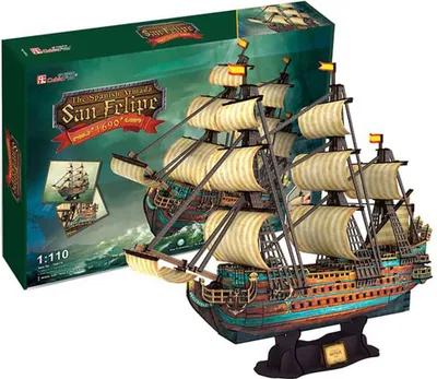 Immagine prodotto di Cubic Fun CUBICFUN 3D puzzle Sp. Armada: The San Felipe