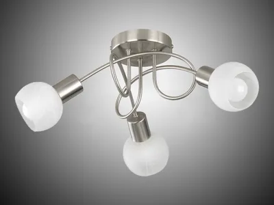Produktbild von LED Deckenleuchte 3 flammig Weiß/Chrom Deckenstrahler, Treppenhausbeleuchtung