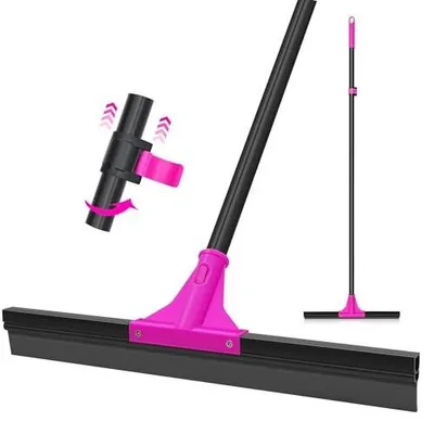 Zdjęcie produktu dla Ściągaczka podłogowa gumowa z uchwytem teleskopowym 148 cm do sprzątania
