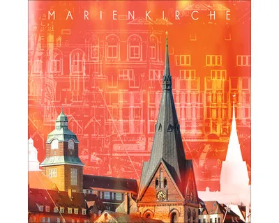 Produktbild von Glasbild Flensburg Marienkirche GLA1524 20x20 cm