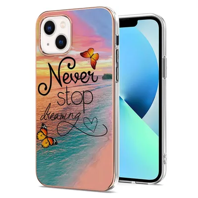 Immagine prodotto di Custodia per iPhone 14 in silicone TPU antiurto a fantasia Oro