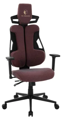 Gaming-Stuhl, ergonomisch, Stoff, rot, 3D-Armlehnen, verstellbar