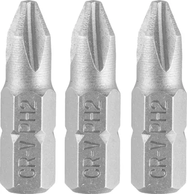 Produktbild von PH2-Bits x 25 mm, 3 Stück