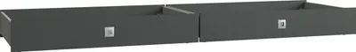 Image de Bettschubkasten >Lothar< in Graphit - 100x16x60cm (BxHxT)