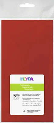Produktbild von HEYDA 203310523 Seidenpapier 50 x 70 cm hellrot