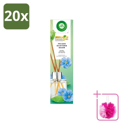 Imagen del producto de 20 difusores Air Wick "Frescura de la Mañana" con aceites esenciales, 40 ml - Paquete económico - 20 unidades