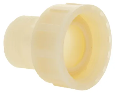 Produktbild von tecuro Verschraubung mit 1 Zoll Außengewinde x 1 1/4 Zoll Überwurfmutter, PA (nylon 66), natur