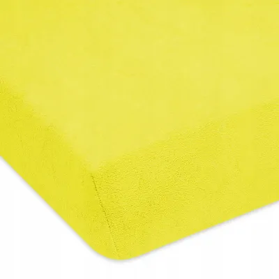 Produktbild von Designpremium Spannbettlaken Frottier Baby Gelb 50x70 cm