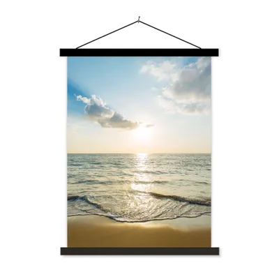 Produktbild von MuchoWow® Textilposter Meer - Sommer - Strand 90x120 cm mit schwarzem Rahmen - Dekoration