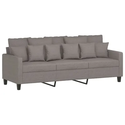 Produktbild von vidaXL 3-Sitzer-Sofa Taupe 180 cm Stoff