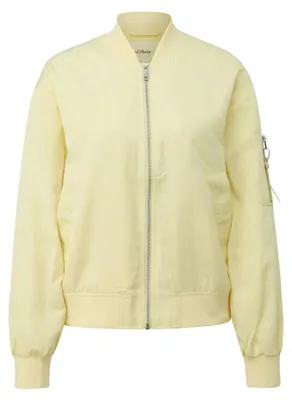 Produktbild von s.Oliver Satin Blouson Jacke mit Bomberkragen, Rippbündchen und Relaxed Fit