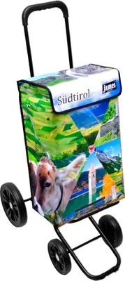 Produktbild von James Einkaufstrolley - SUEDTIROL - stabiler Einkaufswagen mit individuellem Design - mehrfarbig: bunt in Ausführung: Quattro-4Raeder